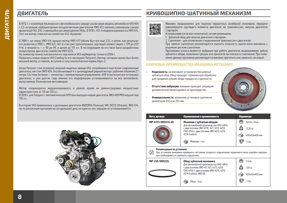 Запчасти для УАЗ и ГАЗ | Интернет-магазин MetalPart